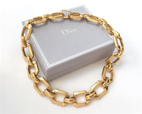 second hand dior necklace|christian dior chunky necklace.